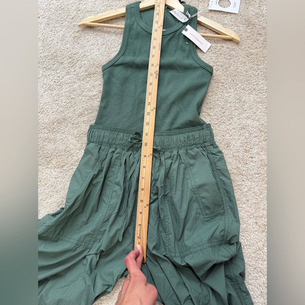 Anthropologie Olive Green Utility Jumpsuit - Picture 6 of 16